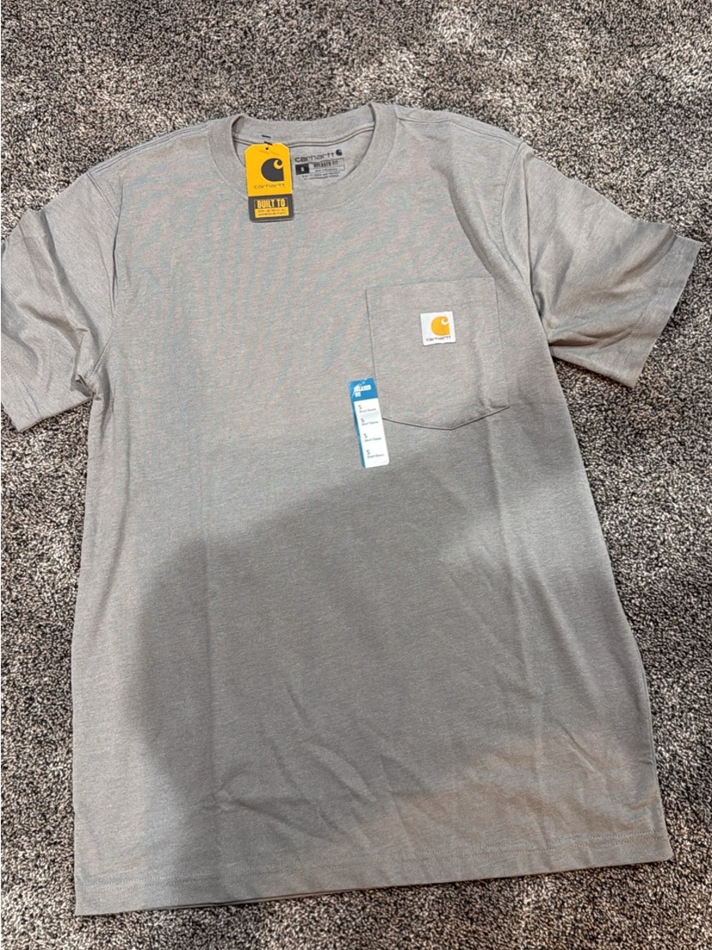 Carhartt Short Sleeve Pocket Tee in Light Gray